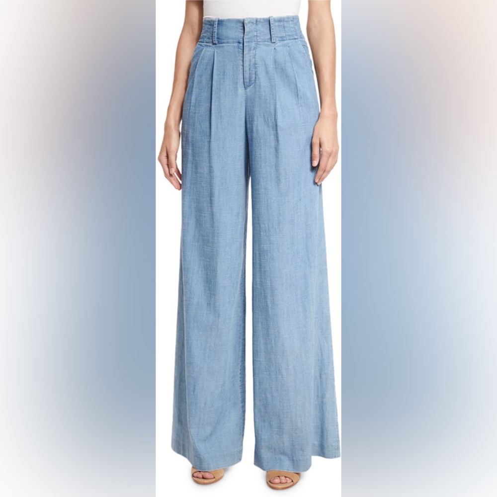 Alice + Olivia wide leg denim pants size 0
